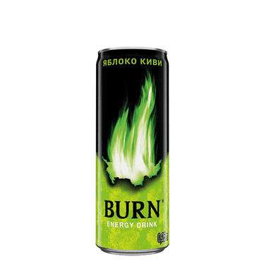 Енергетичний напій Burn Яблоко+Ківі 250ml